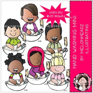 Hand Washing clip art - Mini