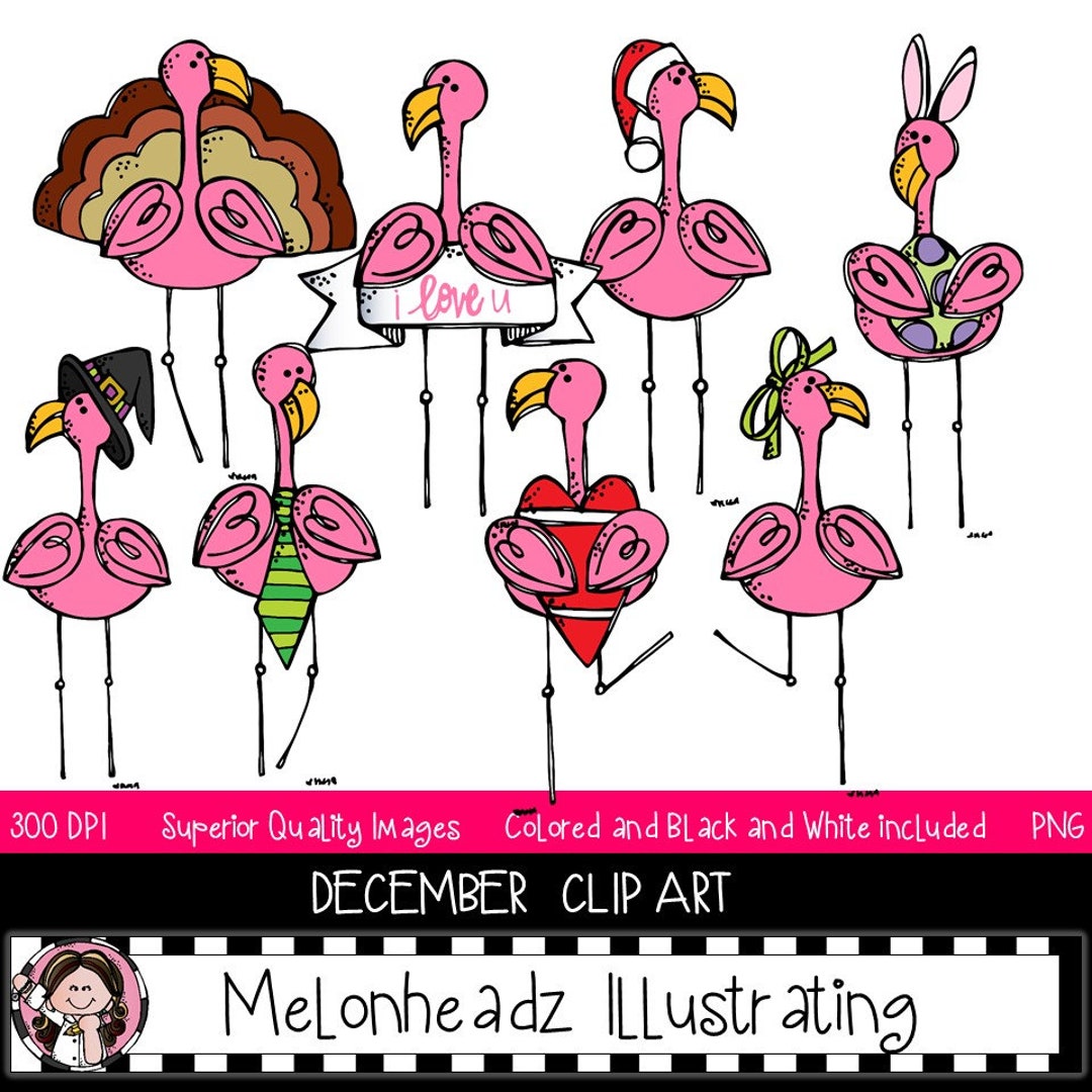 Melonheadz Addicts Clip Art - December 2019 Set - Mini - Etsy