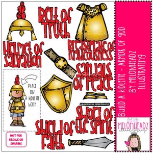 Build a Kidlette clip art - Armor of God - COMBO PACK