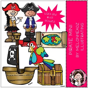 Pirat ClipArt Mini set