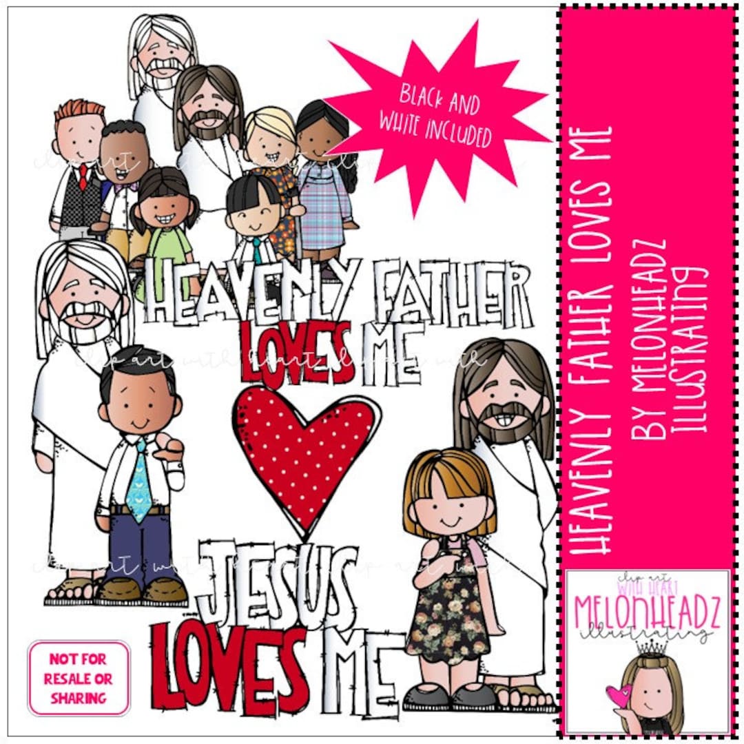 Heavenly Father Loves Me Clipart Mini LDS - Etsy