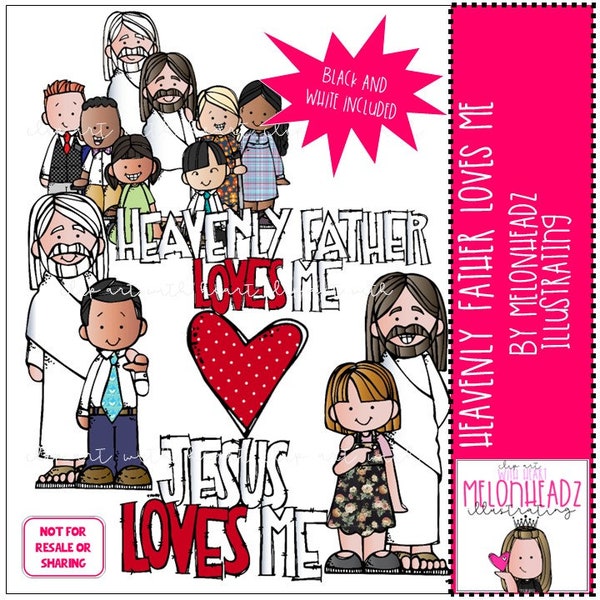 Heavenly Father loves Me clipart Mini LDS