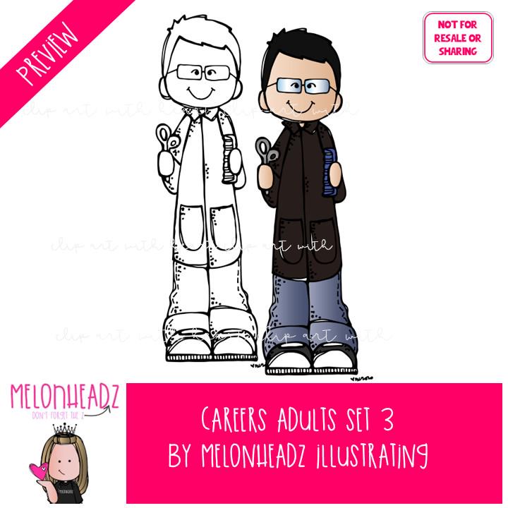 Career 3 Clip Art Mini, Adults, Occupation, Job Mini - Etsy