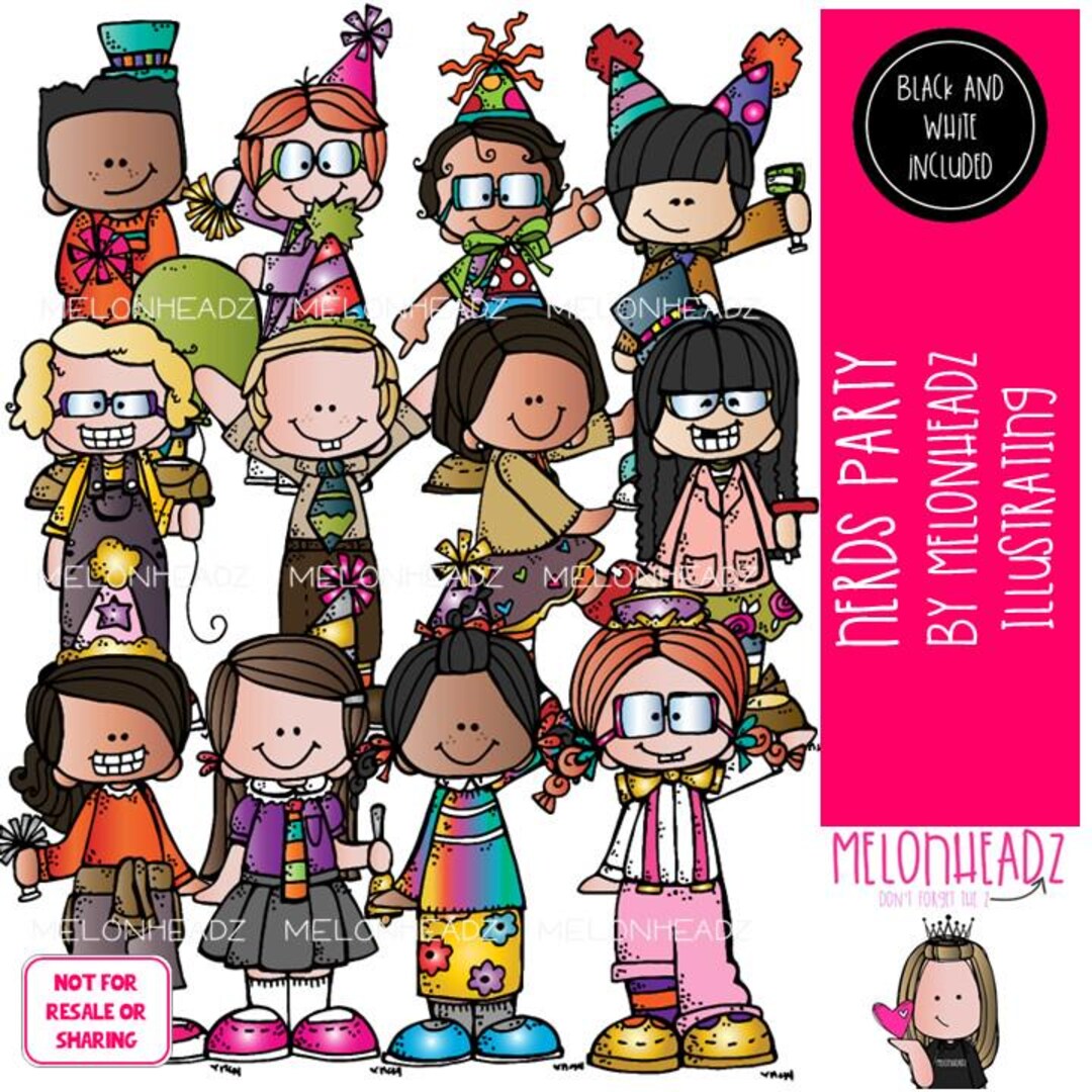 Nerds Clip Art, Party Clip Art Combo Pack - Etsy