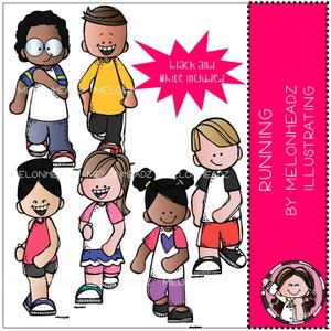 Running clip art - Mini