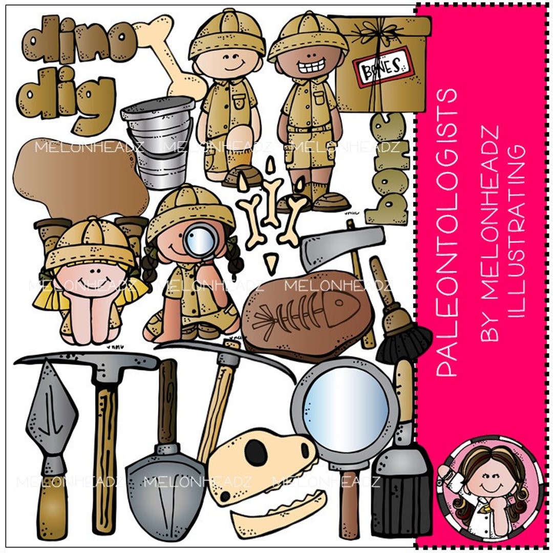 Paleontologist Clip Art COMBO PACK Etsy
