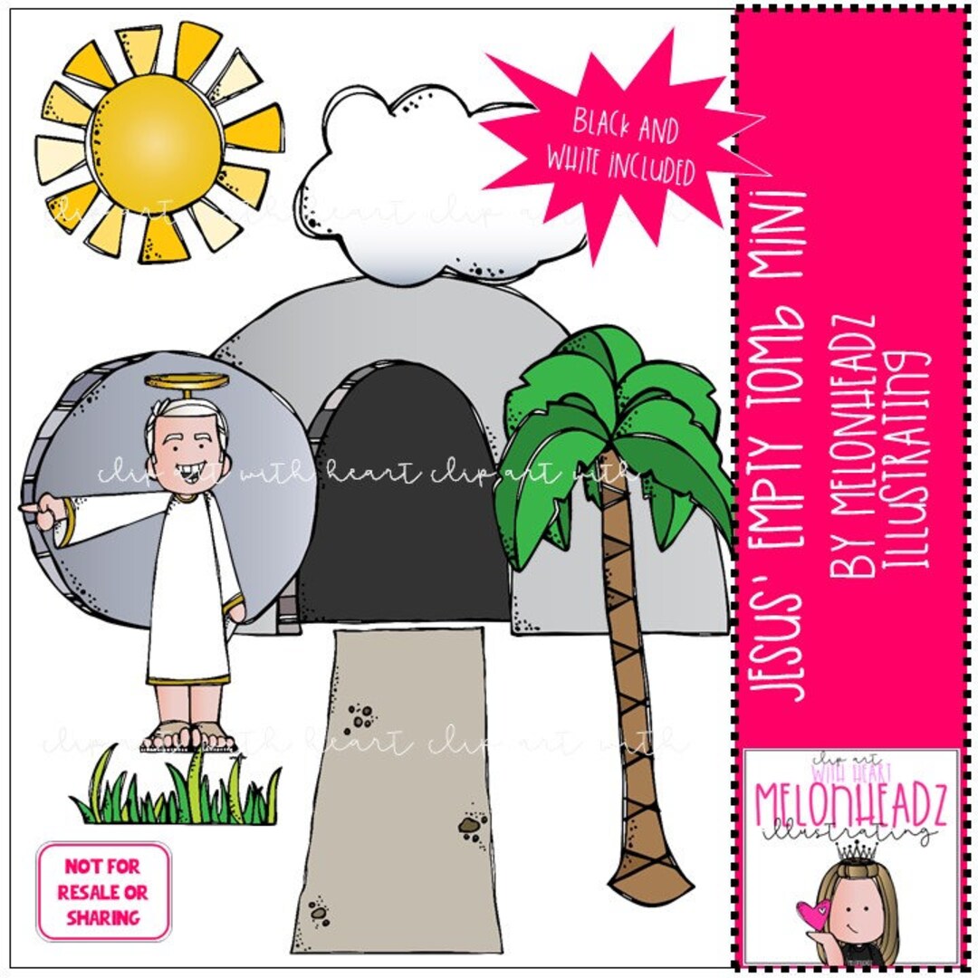 Jesus' Empty Tomb Clip Art Mini - Etsy