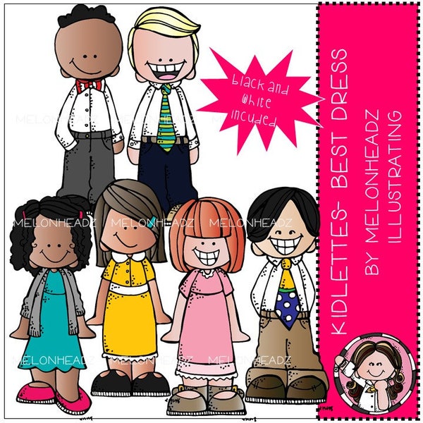 Kidlettes clip art - Best Dress - Mini