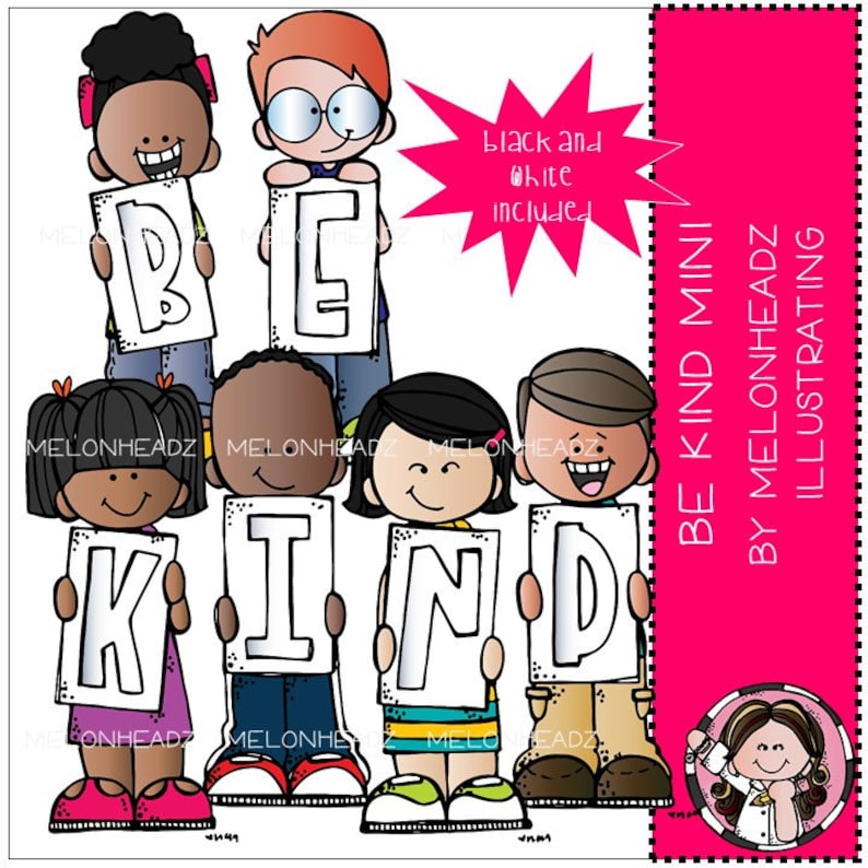 Be Kind Clip Art Mini - Etsy