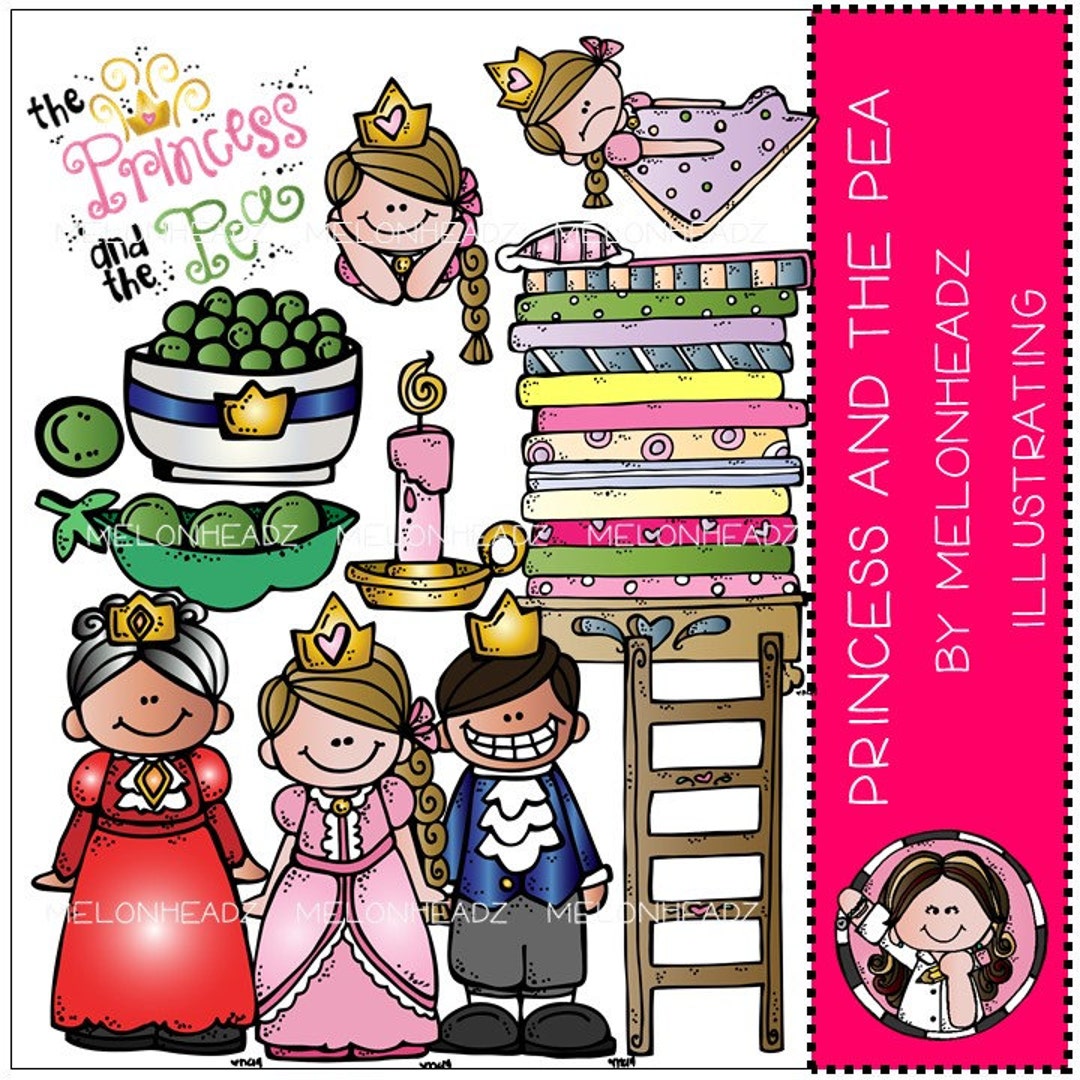 Princess and the Pea Clip Art - Etsy
