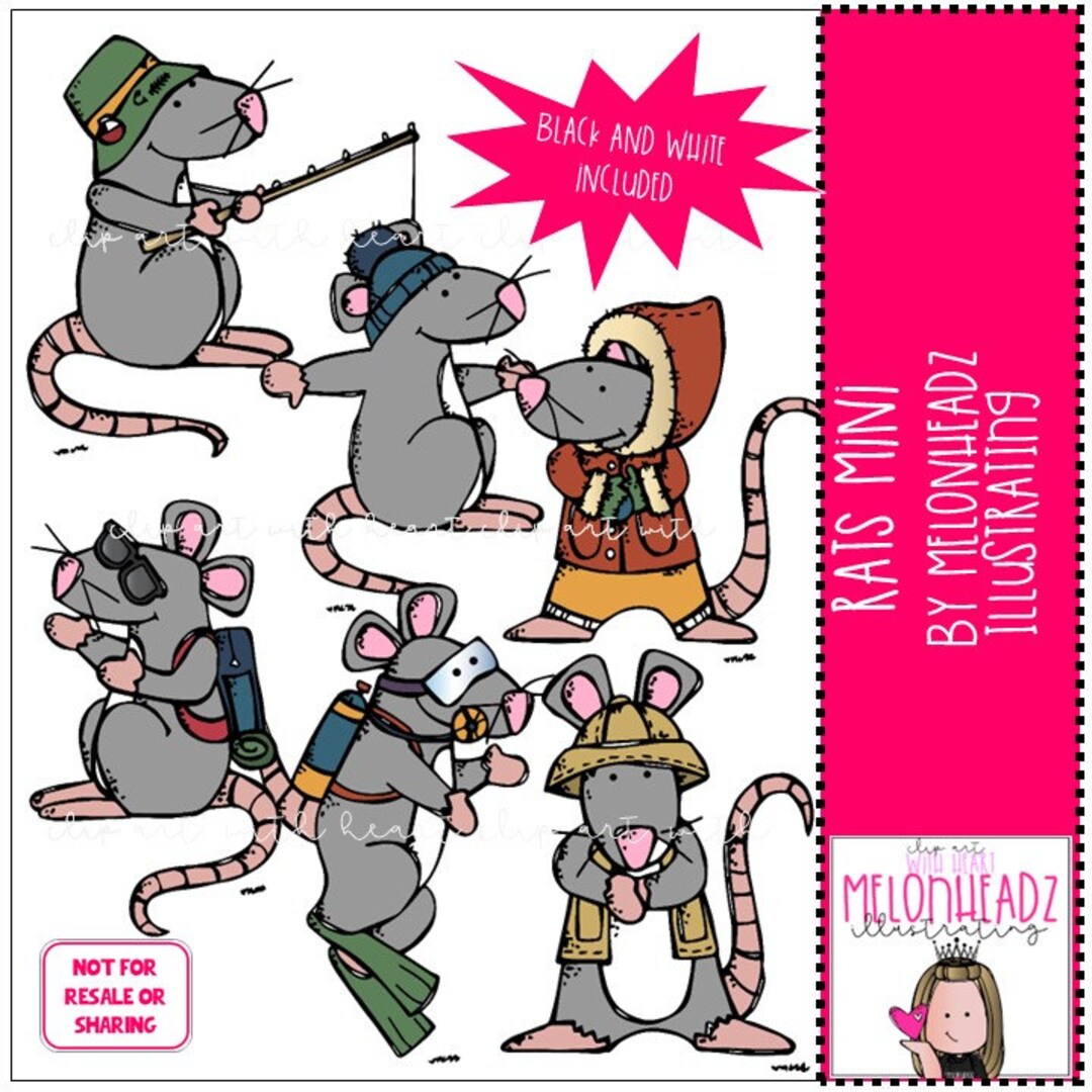 Rats Clip Art - Mini - Etsy