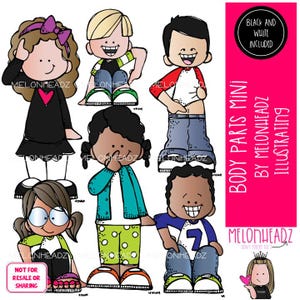 Körperteile Clip Art, Kidlettes Mini