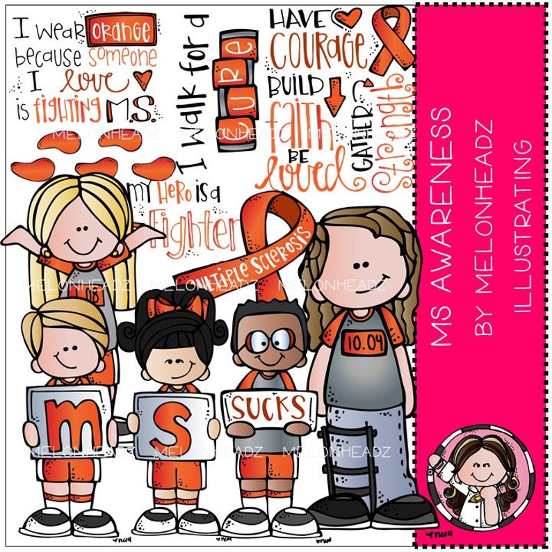Awareness Multiple Sclerosis clip art Combo Pack