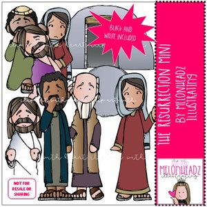 The Resurrection clip art - Mini - Bible