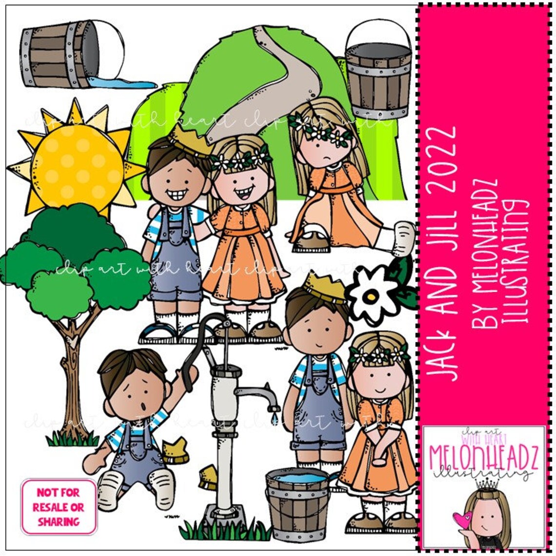 Jack and Jill Clip Art 2022 COMBO PACK Etsy UK