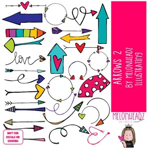 Arrows clip art 2, Point COLORED Version