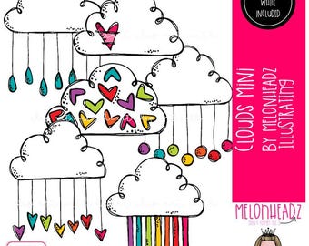 Imágenes prediseñadas de nubes, arcoíris, clima Mini