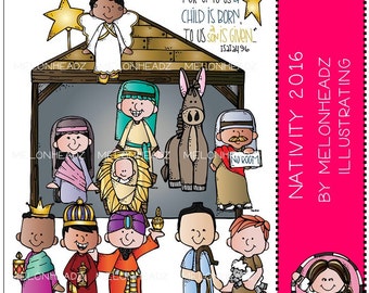 Nativity clip art 2016 - Combo Pack