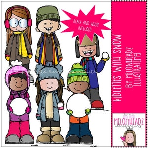 Kidlettes con clip art de nieve - Mini