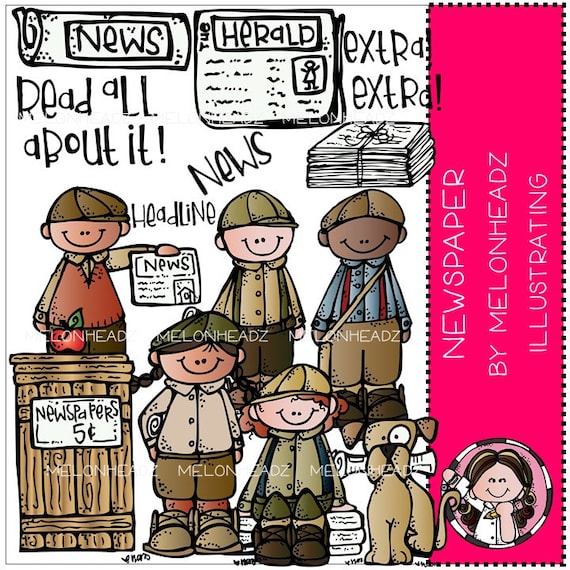 Newspaper Clip Art Etsy