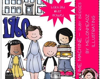 Time Machine clip art - Ruby Bridges - Mini