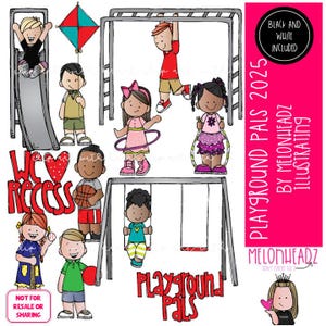 Playground Pals clip art, recess clip art COMBO PACK