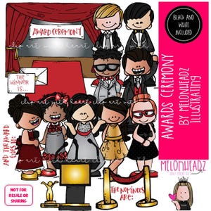 Awards Ceremony clip art, Red Carpet clip art COMBO PACK