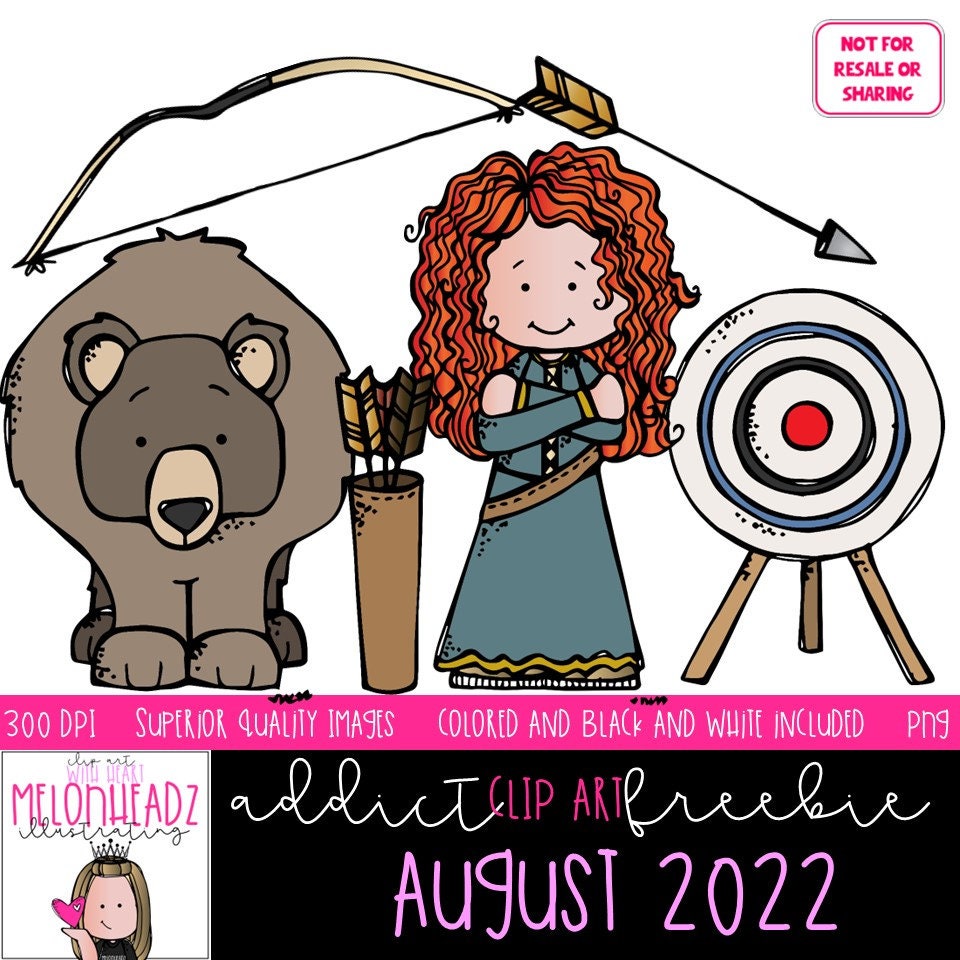 Melonheadz Addicts Clip Art - August 2022 Set - Mini - Etsy