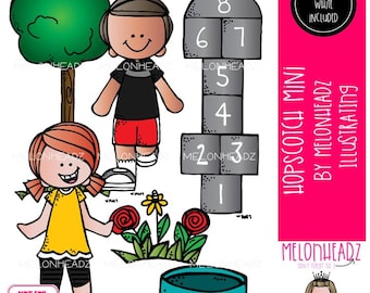 Hopscotch clip art, play Mini