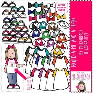 Build-A-Me clip art - Add a logo - COMBO PACK