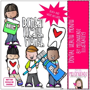 Zahngesundheit Monat ClipArt Mini