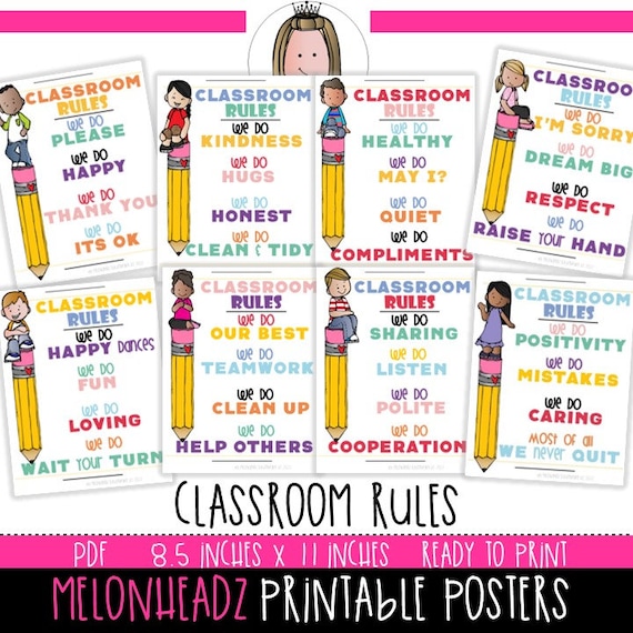 Free Printable Classroom Rules Poster
