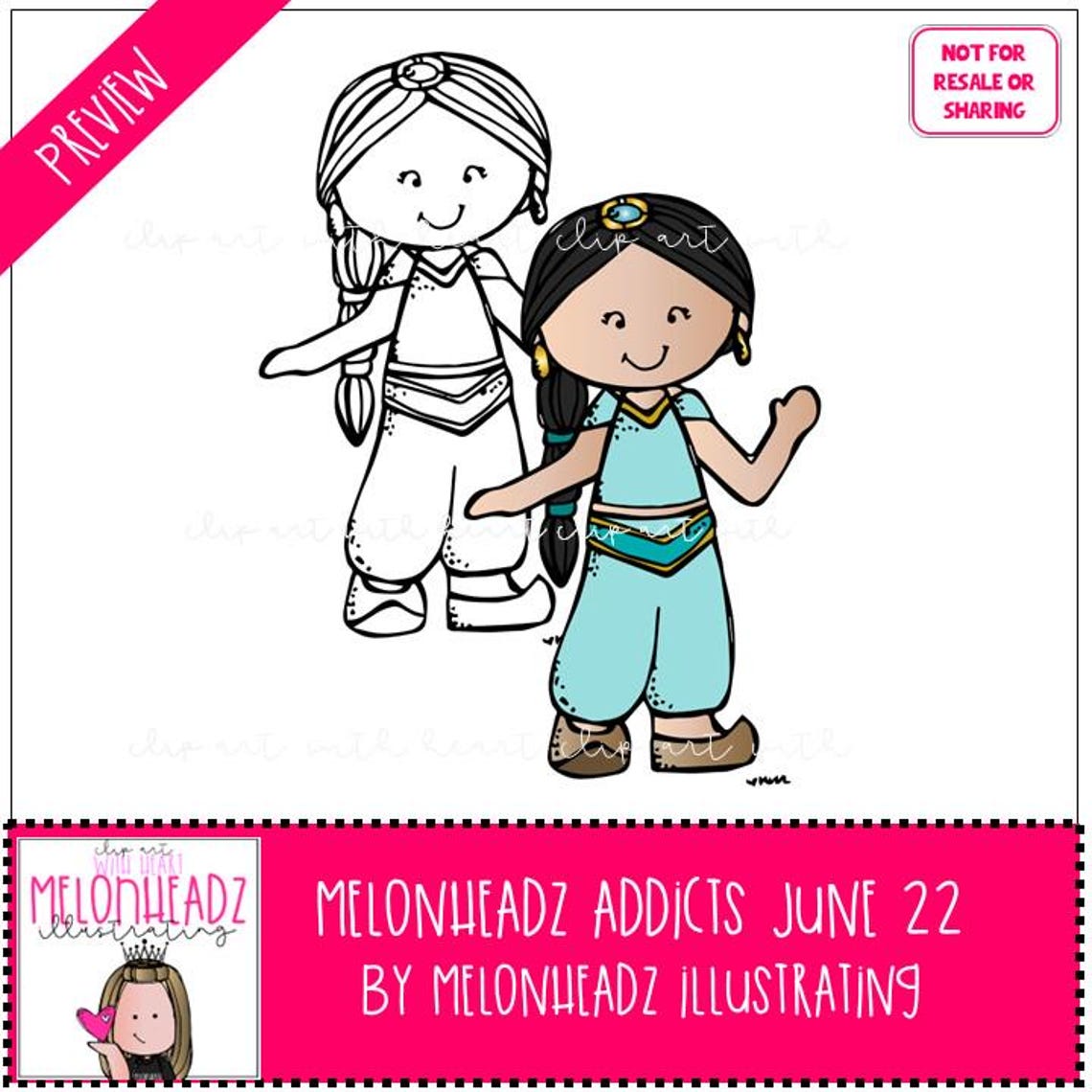 Melonheadz Addicts Clip Art - June 2022 Set - Mini - Etsy