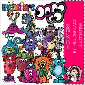Monsters clip art - Combo Pack