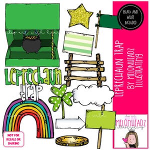 Leprechaun Trap clip art - COMBO PACK