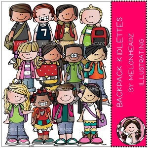 Backpack Kidlettes clip art