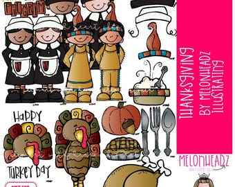 Thanksgiving clip art, Turkey clip art COLORED Version