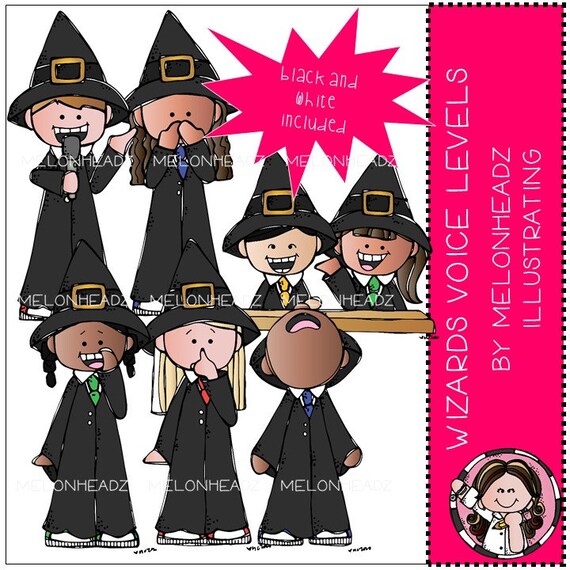Wizards Clip Art Voice Levels Mini Etsy Wizards Clip Art Voice Levels Mini Etsy