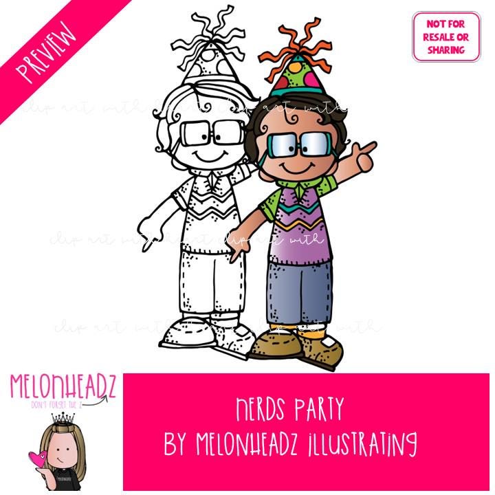 Nerds Clip Art, Party Clip Art Combo Pack - Etsy