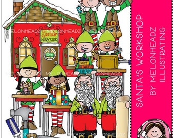 Santas Werkstatt ClipArt