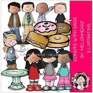 Donuts with Dad clip art