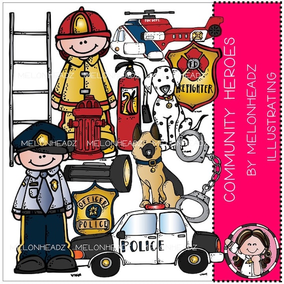 Community Heroes Clip Art | Etsy