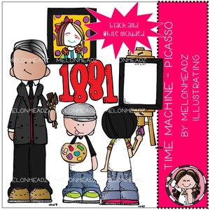 Time Machine clip art - Picasso - Mini
