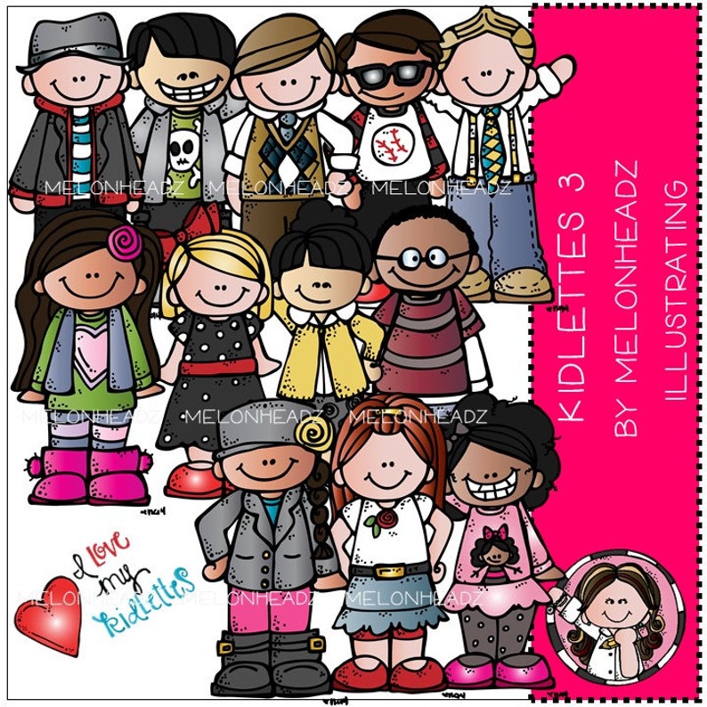 Kidlettes clip art Part 3 Combo Pack image 1