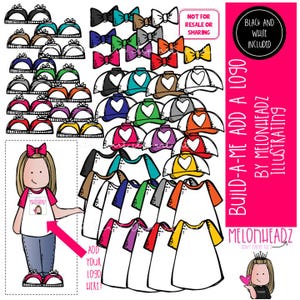 Build A Me Clip Art, Logo hinzufügen, Lehrer COMBO PACK