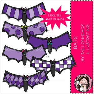 Bats clip art - Mini