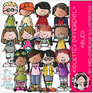 Inaczej w stanie clip art-Kidlettes-combo Pack
