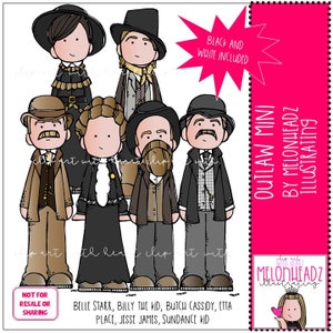 Outlaws clip art - Mini