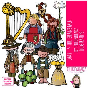 Jack und die Bohnenranke Clip Art Literatur Clip Art Buch Begleiter Clip Art FARBIGE Version