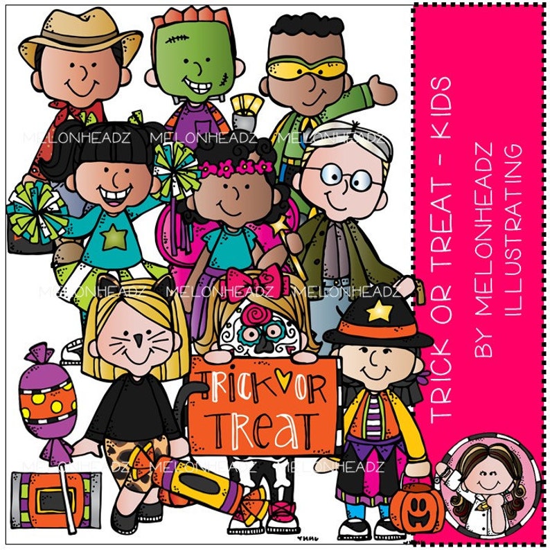 Download Trick or Treat clip art Kids | Etsy